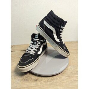 Vans Off The Wall Sk8-Hi Red High Top Sneakers Shoes Women Size 7.5 Black/White